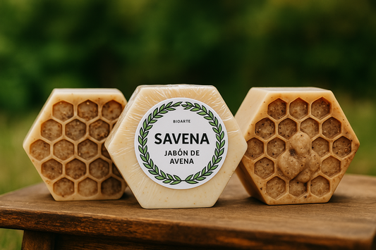 Savena – Jabón artesanal de avena y polen