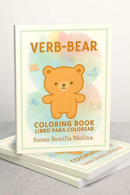 🐻 Verb-Bear: Coloring & Learning Book