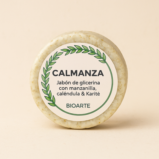 Calmanza – Jabón de Glicerina con Manzanilla, Caléndula & Karité