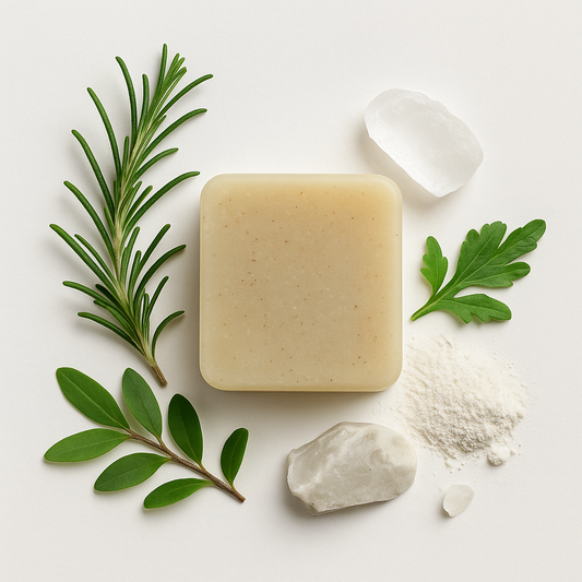 Temero – Jabón herbal de Romero, Melaleuca, Salvia, Arrurruz y Piedra de Alumbre