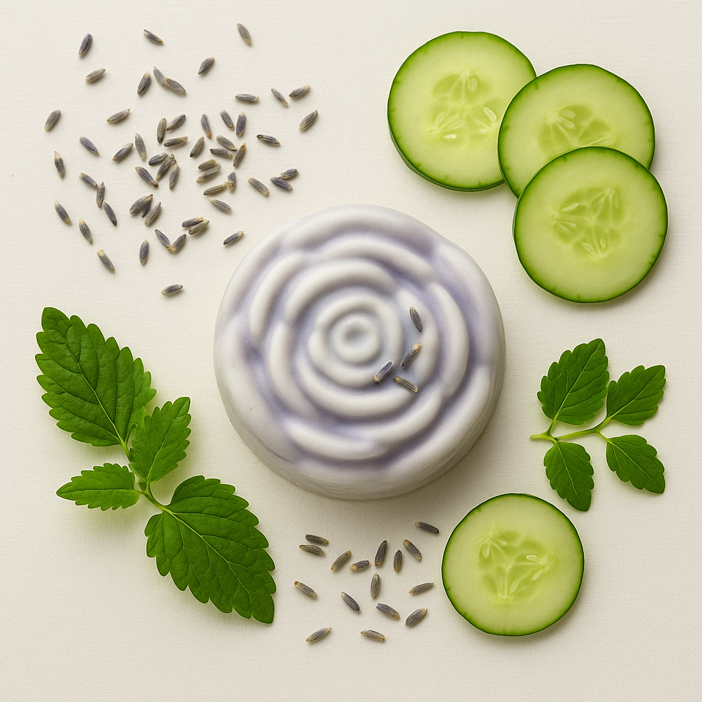 Lavandelle – Jabón de Glicerina con Lavanda, Melissa & Extracto de Pepino